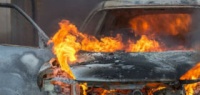 В Нижегородской области вспыхнул автомобиль