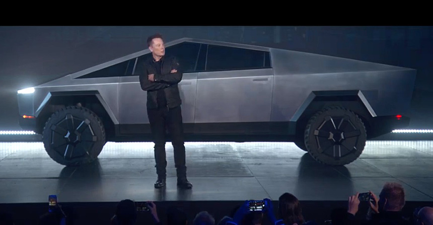 Илон Маск представил электрический пикап Cybertruck от Tesla